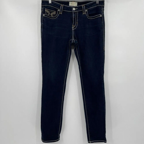 Big Star Jeans Maddie Skinny Mid Rise Blue Dark Wash Stretch Women’s Size 30R - Picture 3 of 11